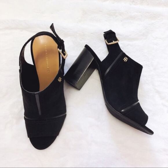 Tommy Hilfiger Black Block-Heel Dress Sandal - Picture 7 of 7